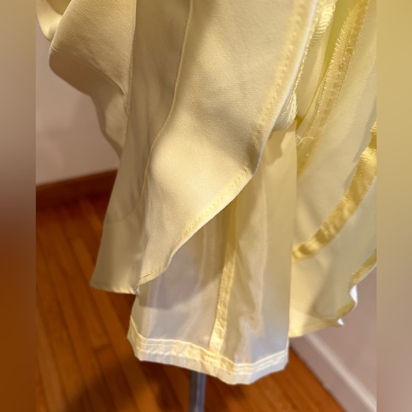 Anne Kline Skirt, Soft yellow with ruffle along the bottom SZ 10 In Great Cond - Picture 8 of 10